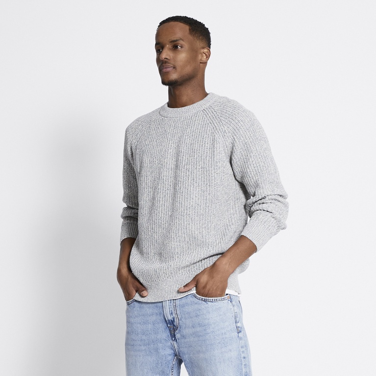 Rib-knit sweater "Rob Twisted" Green